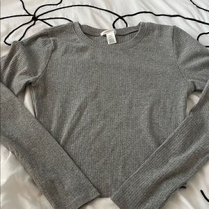 Bozzolo Heather Gray Long Sleeve Tee